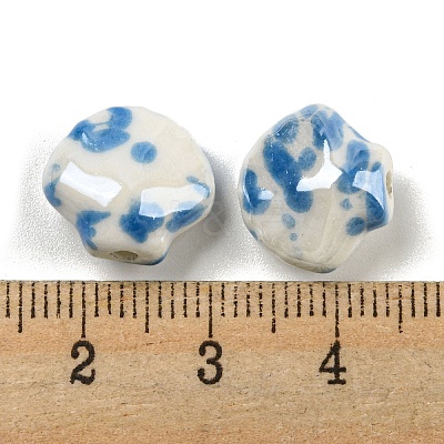Shell Shape Handmade Porcelain Beads X1-PORC-E022-01F-1