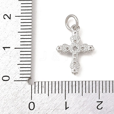 Brass Micro Pave Cubic Zirconia Pendants KK-G544-17P-1