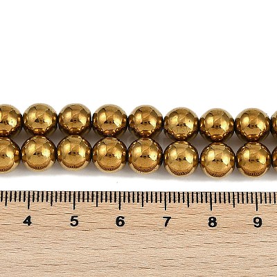 Electroplated Synthetic Magnetic Hematite Beads Strands G-G174-L01-05-1