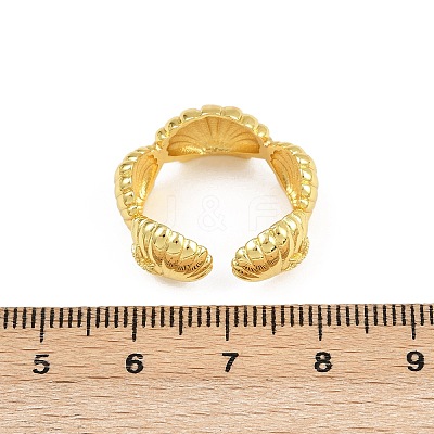 Brass Cuff Rings for Women RJEW-H256-17A-G-1