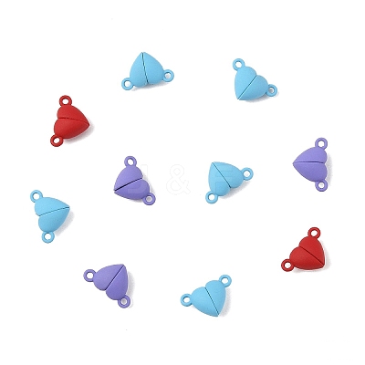 10 Sets Alloy Magnetic Clasps with Loops FIND-LP0004-76M-1