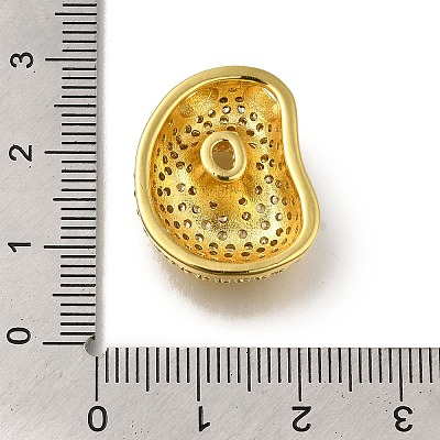 Brass with Cubic Zirconia Pendants KK-Q818-02D-G-1