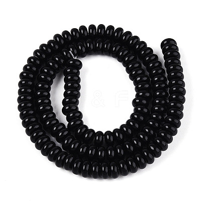 Opaque Spray Painted Glass Beads GLAA-ZX008-6mm-18F-1