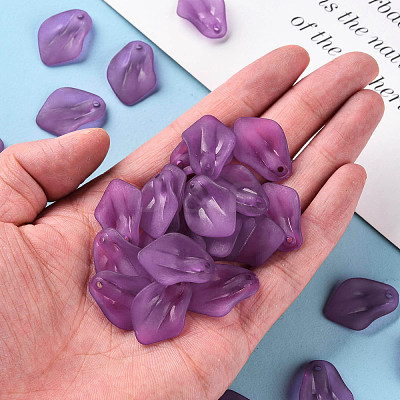 Transparent Frosted Acrylic Pendants MACR-S371-03A-743-1