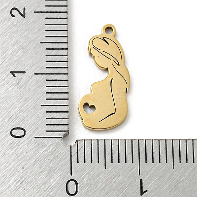 Mother's Day 201 Stainless Steel Pendants STAS-H188-01C-G-1
