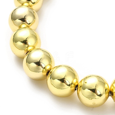 Rack Plating Brass Round Bead Slider Bracelets for Women X-BJEW-M232-01G-E-1