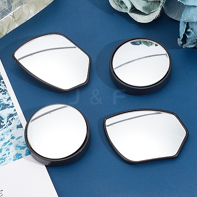 2 Sets 2 Style Glass Rearview Mirror AJEW-CA0001-75-1
