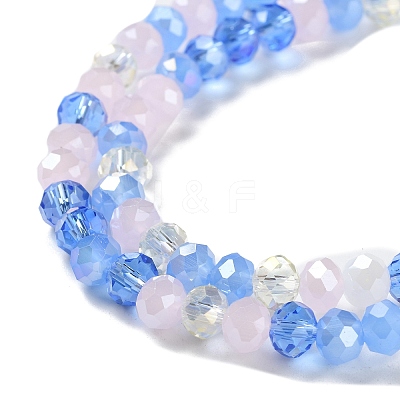 Glass Beads Strands EGLA-A034-M6mm-18-1