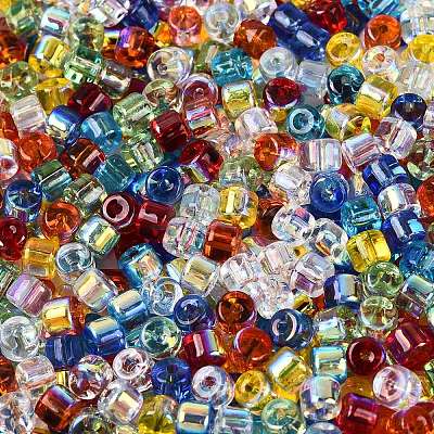 FGB Transparent Colours Glass Seed Beads SEED-Q040-07A-B09-1