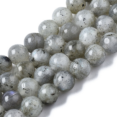 Natural Labradorite Round Beads Strands X-G-S158-6mm-1