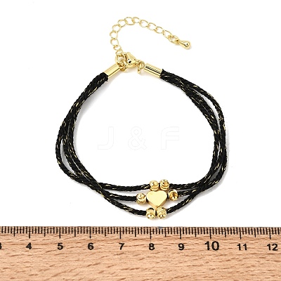 Polyester Multi-Strand Bracelets FB-CBA983F-02G-05-1