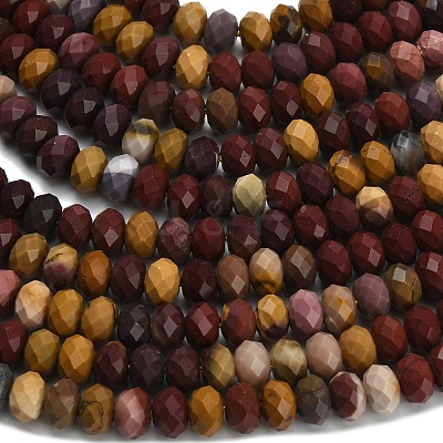 Natural Mookaite Beads Strands G-Z111-A49-1
