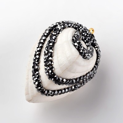 Teardrop Shell Pendants BSHE-K002-17-1