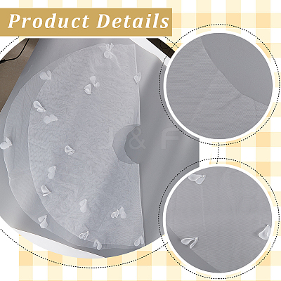 Polyester Lady Tulle Collars AJEW-WH20072-25D-1