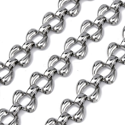 304 Stainless Steel Teardrop Link Chains CHS-B006-02P-1