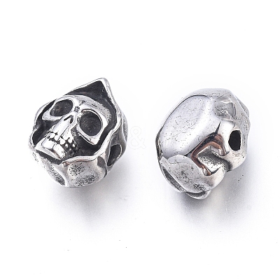Halloween 304 Stainless Steel Beads STAS-M274-093AS-1