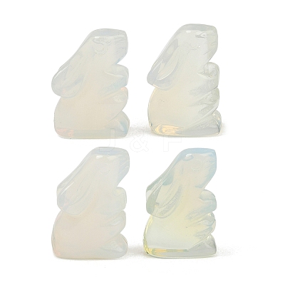 Synthetic Opalite Rabbit Display Decorations G-R007-02A-1