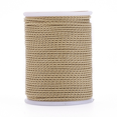 Round Waxed Polyester Cord YC-G006-01-1.0mm-20-1