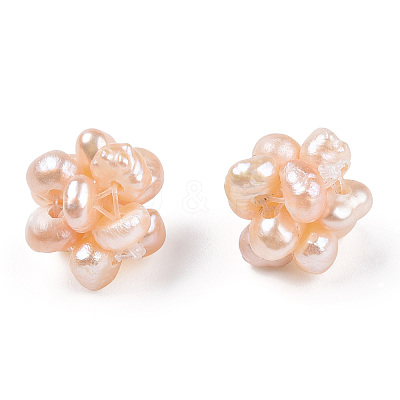 Round Natural Cultured Freshwater Pearl Beads PEAR-N020-10C-1