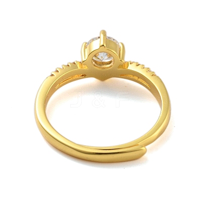 Clear Cubic Zirconia Adjustable Rings RJEW-L120-018G-01-1