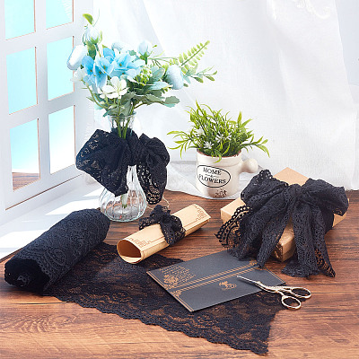 Elastic Lace Trim OCOR-WH0057-10B-1