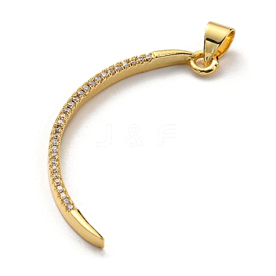 Brass with Cubic Zirconia Pendants KK-K341-32G-1