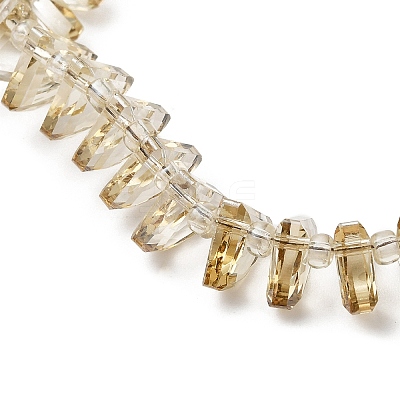 Transparent Electroplate Glass Beads Strands EGLA-S176-05A-B14-1