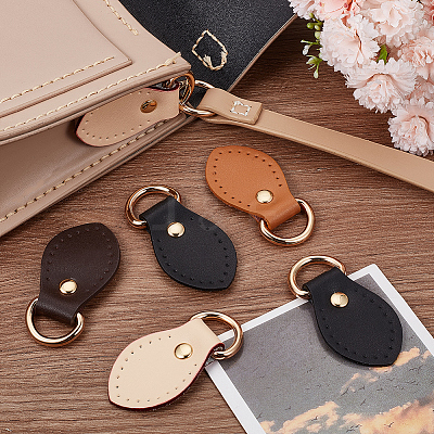 8Pcs 4 Colors Cowhide D Buckle FIND-BBC0003-75B-1