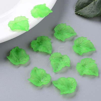 Autumn Theme Transparent Frosted Acrylic Pendants PAF002Y-7-1