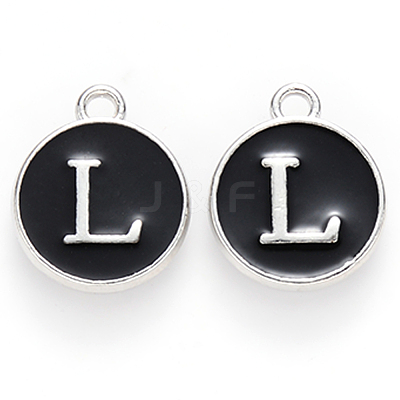 Platinum Plated Alloy Charms ENAM-S118-02L-P-1