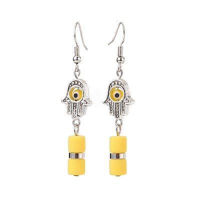 Evil Eye Handmade Lampwork Earring & Bracelet Sets SJEW-JS01250-1