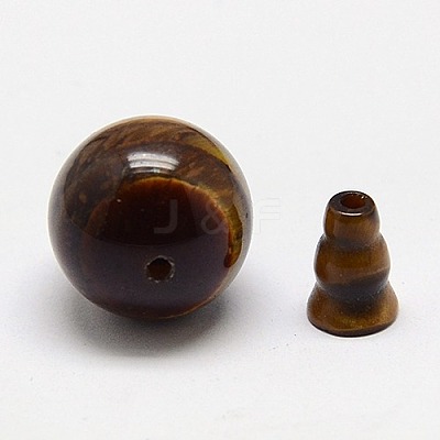 Natural Tiger Eye Buddhist Beads X-G-M011-01C-1