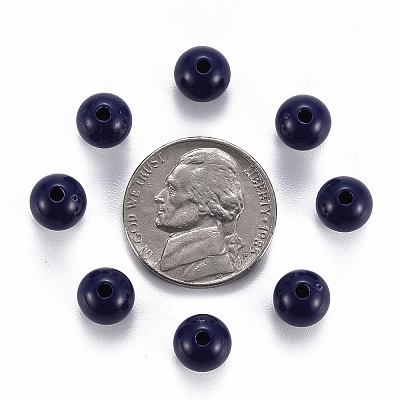 Opaque Acrylic Beads X-MACR-S370-C8mm-A19-1