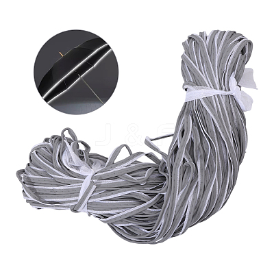 Reflective Cotton Ribbons SRIB-WH0011-283-1