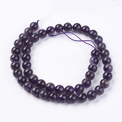 Natural Chevron Amethyst Beads Strands G-S030-1