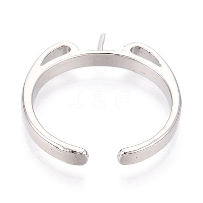 Brass Cup Peg Ring Settings KK-N274-36P-1