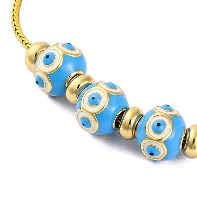Brass European Bracelets BJEW-C080-03G-07-1