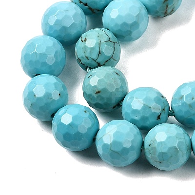 Natural Magnesite Beads Strands G-P598-E-8mm-05-1