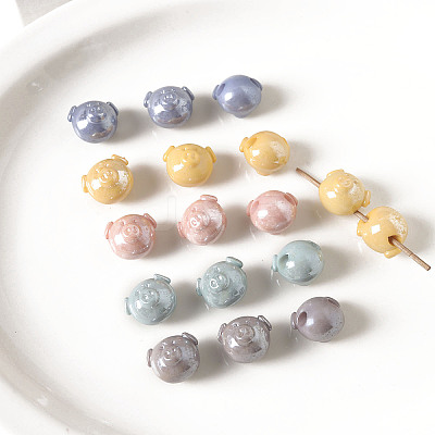 Opaque Acrylic European Beads OACR-K008-26-1