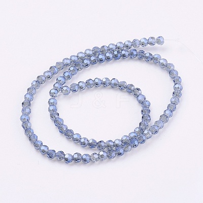 Electroplate Glass Beads Strands EGLA-D021-59-1