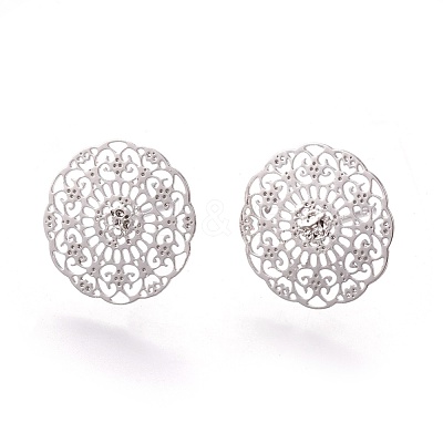 Brass Stud Earring KK-O115-08P-1