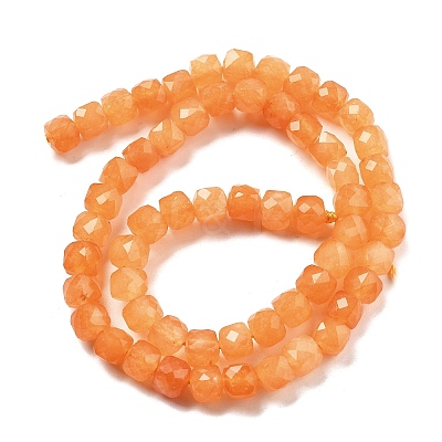 Natural Quartz  Imitation Orange Aventurine Beads Strands G-C179-B17-01-1
