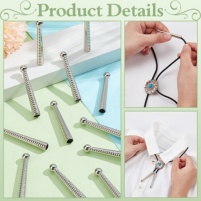 20Pcs Alloy Cord Ends FIND-NB0005-35P-1