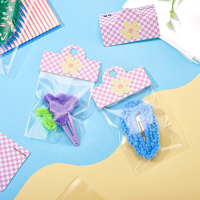 100Pcs Rectangle Polypropylene Cellophane Bags CDIS-TA0001-34C-1