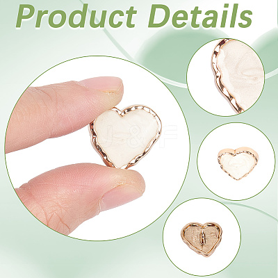 20Pcs 2 Colors Alloy Enamel Metal Buttons FIND-GF0008-18-1