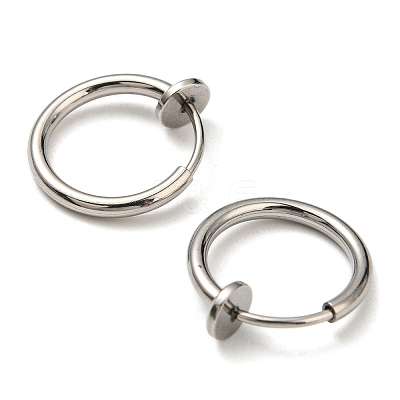 Non-Tarnish 304 Stainless Steel Clip-on Earrings EJEW-P232-01P-1