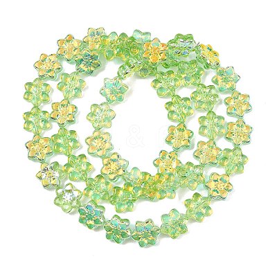 Electroplate Glass Beads Strands EGLA-P069-02A-AB07-1