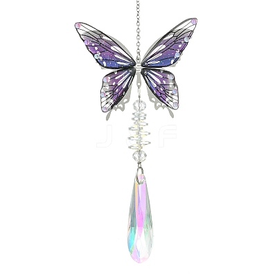 Teardrop Glass Crystal Suncatcher HJEW-JM04953-1