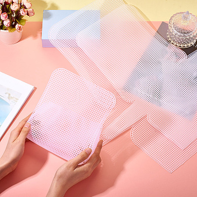 3Pcs 3 Styles Plastic Mesh Sheets FIND-TA0006-65-1
