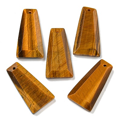 Natural Tiger Eye Pendants G-G123-02A-1